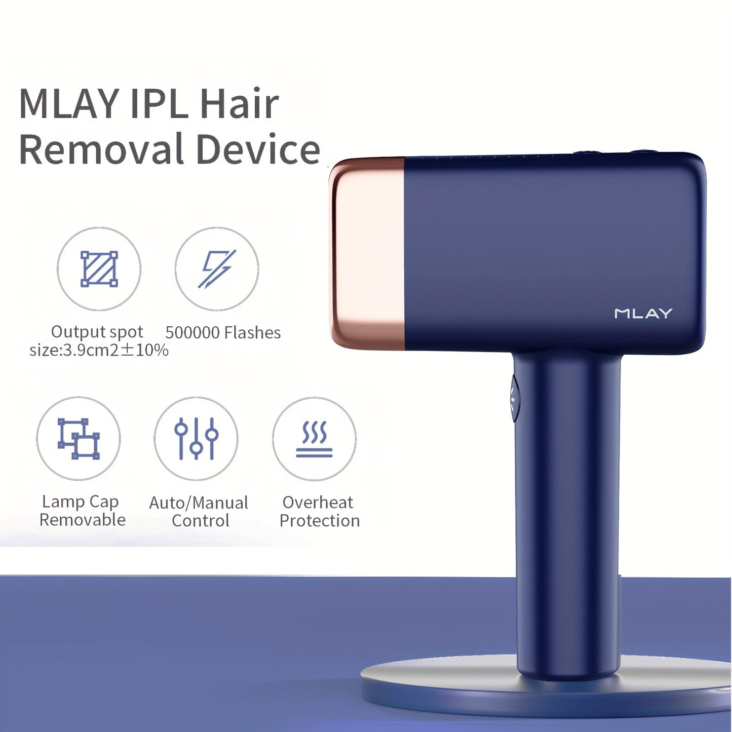 Mareal T14 Home Use IPL Laser EpilatorWith Replaceable Head, Unisex
